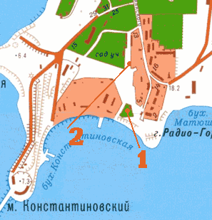 карта старой  Радиогорки